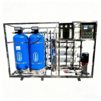 Système de traitement d'eau par osmose inverse monophasé avec pompe PLC, machine de filtration d'eau pure 5T/H pour hôtels, restaurants et usage à petite échelle