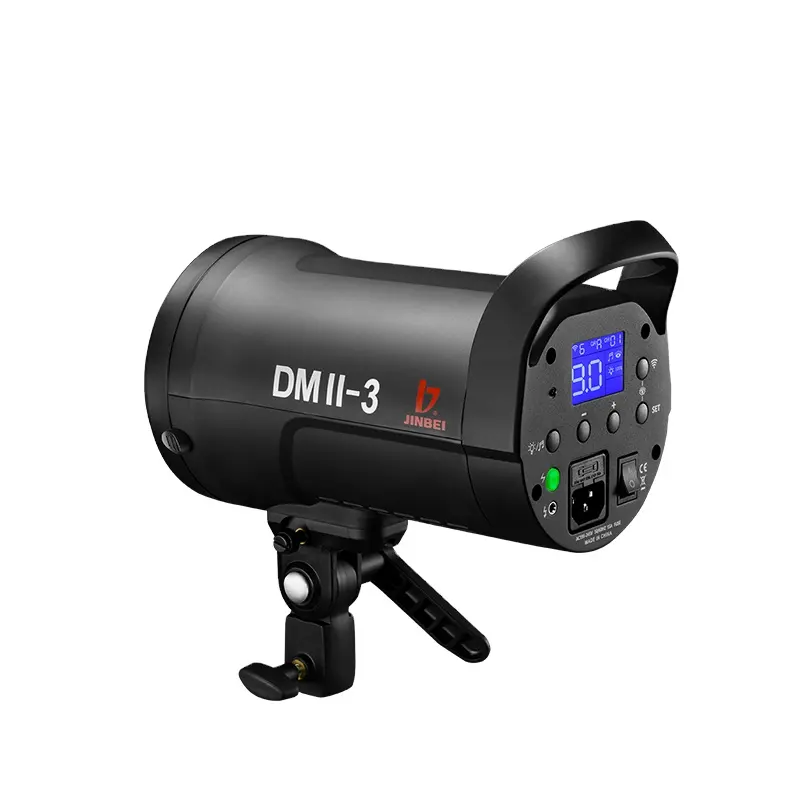 JINBEI DMII 3 300Ws 전문 휴대용 야외 사진 무선 스튜디오 플래시 라이트 유튜브