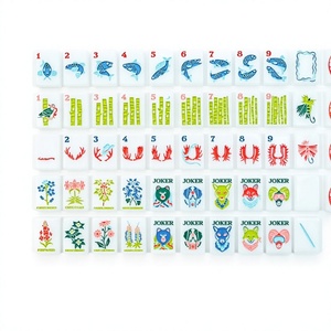 Nouveauté : Ensemble de Mahjong Sirène Personnalisé, Tuiles de Mahjong Océaniques en Résine Façonnées à la Main avec Design Personnalisé, Jeu de Mahjong Original - Product Image 1