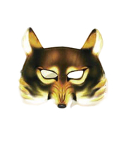 Masque de fête en peluche pour enfants, animaux en peluche (tigre, renard, loup, zèbre, cerf, hibou), fabrication OEM/ODM, certifié CE et CPC.