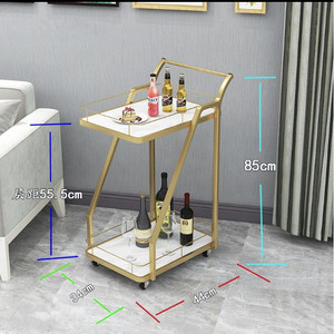 Carrito de Servicio para Restaurantes, para Pasteles, Té, Aperitivos y Bebidas, Carrito para Tiendas 4S, Bares KTV - Product Image 4