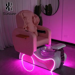Sillas de Pedicura de Lujo con Base de Masaje y Luces de Colores, sin Tuberías ni Plomería, para Salón de Uñas - Product Image 5