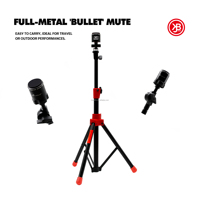 Beatello Convenient Snare Drum Pad Practice Dumb Pad with Stand Made of Metal Adjustable in Height and Direction