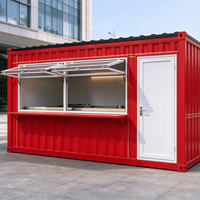 Restaurant mobile, bar et kiosque alimentaire modernes modifiés à partir de conteneurs maritimes