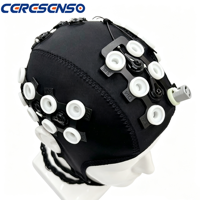 CERESENSO Casque hybride FNIRS EEG avec optodes modulaires SD et faisceau de positionnement pour les développeurs de systèmes BCI et les intégrateurs OEM
