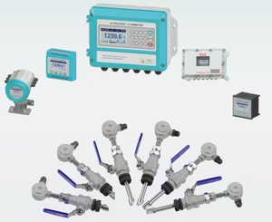 Tùy chỉnh IP68 siêu âm Đồng hồ nước kỹ thuật số cảm biến lưu lượng cho chất lỏng & dầu vừa RS485 modbus đa kênh cho thủy lợi - Product Image 5