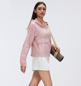 Giacca Sportiva Impermeabile da Donna per Esterni, con Cappuccio Pieghevole, Leggero, Traspirante e Protettivo dai Raggi Solari - Product Image 2