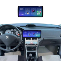 Marco de Navegación para Auto Android Maisimei para PEUGEOT 307 2002-2013, Panel de Audio, Marco para Reproductor de Radio de 12.3 Pulgadas