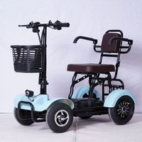 Scooter électrique pliable à 4 roues OEM, scooter électrique pliable à 4 roues pour personnes âgées, batterie au lithium, scooter à quatre roues