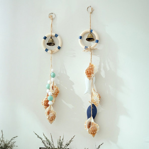 Campana de Viento de Estilo Mediterráneo con Conchas y Colgante de Campana para Decoración del Hogar, Adorno de Pared - Product Image 5