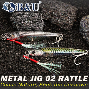 B&U JT52 40g 60g 80g Jig Metallico Sonoro Affondante per Acqua Salata e Dolce, per Spigola, Luccio, Snapper, Tonno, <span class=keywords><strong>Esca</strong></span> da Pesca ad Alta Simulazione - Product Image 6