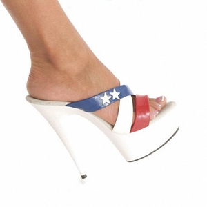 Sandalias de Tacón Alto de Plataforma Góticas de Moda, Color Rojo y Blanco, Tacón Fino de 15 cm, Estilo Sexy y Fetiche, para Novia, Verano - Product Image 2