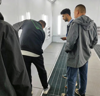 Cabina de Pintura para Autos con Calefacción Infrarroja, Cuarto de Secado Automático para Taller de Reparación de Automóviles