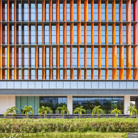 Façade extérieure de maison moderne, panneaux de mur-rideau en aluminium de luxe pour centre commercial