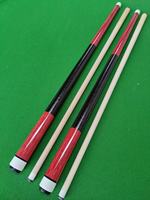 Tongkat Biliar Kayu Solid Warna Solid Berkualitas Ekonomis Ukuran 57 Inch Sambungan Tengah 1/2-PC Sedang Diskon