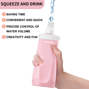 ขวดน้ำซิลิโคนพับได้ขนาด 600 มล. ขวดน้ำพับได้สำหรับเล่นกีฬา ออกกำลังกาย ตั้งแคมป์ เดินป่ากลางแจ้ง - Product Image 4