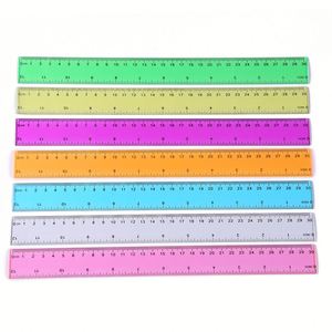 Regla Transparente de Plástico de Alta Calidad X530 Chxn Creative de 30.8 cm, Regla Escolar y de Oficina Duradera de 30 cm, Herramienta de Medición Hecha de Plástico - Product Image 1