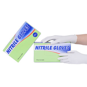 Guantes de Examen Médico de Nitrilo Titanfine, Sin Polvo, Antiácidos, Superficie Texturizada, Certificación CE, Blancos, Uso Civil, para Médicos - Product Image 2