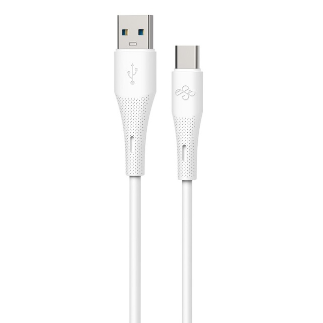 USB-A to Type-C 30W Power USB Phone Cable Fast Charging Silicone 3A Data Cable for Samsung Xiaomi Huawei