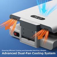 Presse à chaud automatique multifonctionnelle pour transfert par sublimation SCULPFUN H1, portable, pour impression sur t-shirts, 15 pouces x 15 pouces