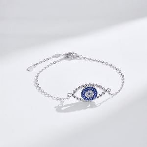 Dylam Personalized S925 Silver 18K Gold Plated Faith Sapphire Spiritual Turkish Protection Evil Pendant Eyes <b>Bangles</b> <b>Bracelets</b> - Product Image 3
