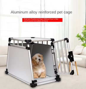Petfit Duurzaam Aluminium Hond & Kat Reiskrat Met Verdikte Ventilatie Stevige Patroon Knoopsluiting Voor Alle Seizoenen - Product Image 5