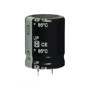 ตัวเก็บประจุแบบ Through Hole รุ่น ECO-S2GP121CA ของผู้ผลิต Manufacturer Channel ความจุ 120 ไมโครฟารัด ชนิดอลูมิเนียม 120UF 20% 400V แบบ Snap TH - Product Image 1