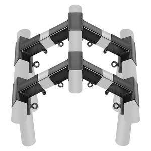 <span class=keywords><strong>Connecteur</strong></span> de cadre de <span class=keywords><strong>pergola</strong></span> extérieure en métal noir à coins carrés <span class=keywords><strong>pour</strong></span> kit de montage de carport - Product Image 1