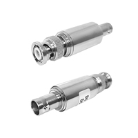 Adaptateur coaxial BNC mâle vers BNC femelle, connecteur en cuivre et laiton, conforme RoHS, fourni par l'usine