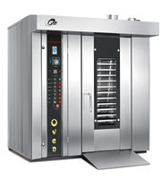 Horno Rotatorio Industrial a Gas, Diésel y Eléctrico para Panadería, Horno Rotatorio Comercial Italiano de 8, 16, 32 y 64 Bandejas, Precio de Venta