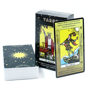 Tarocchi di plastica di stampa della carta dei tarocchi svegli della carta di formato mini su ordinazione all'ingrosso con la guida - Product Image 4