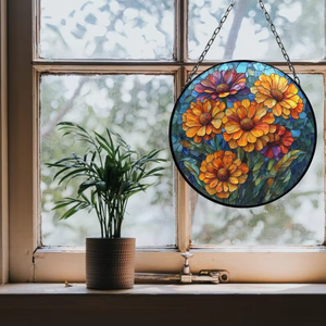 Dekorasyon leke renk süs güneş yakalayıcılar cam Suncatcher pencere için asılı - Product Image 6