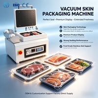Machine de mise sous vide électrique pour plateaux alimentaires, scelleuse de filets de poisson, de poitrines de poulet et de saumon, machine d'emballage sous film pour steak