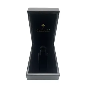 Boîte à parfum en bois MDF écologique artisanale de luxe - Emballage cadeau pour flacon de parfum haut de gamme et ensemble de rangement pour soins personnels - Product Image 1