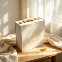 Personnalisation OEM |   Sangle de transport en métal, boîte rigide épaisse, couvercle magnétique à clapet |   Boîte cadeau |   Emballage alimentaire pour festivals