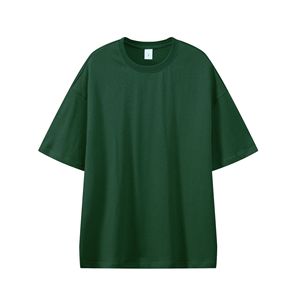 T-shirt unisexe en pur coton, coupe oversize, 330g, épaules tombantes, coupe ample, manches courtes, vêtement de loisirs avec étiquette, anti-boulochage - Product Image 1