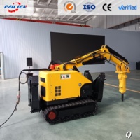 Robot de démolition hydraulique pour l'exploitation minière souterraine et l'excavation de tunnels |   Briseur de béton télécommandé pour zones dangereuses