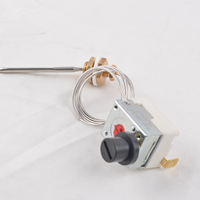 Vente chaude WHF 250V AC 16A bouton de composant de four 50-350 ℃ limiteur de température capillaire réglable accessoires électroniques