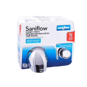 Asciugamani Elettrico Saniflow Cromato con Pulsante Mediclinics da Parete - Product Image 2
