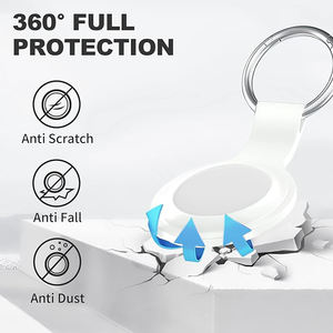 RSHキーファインダーアイテムロケーターバッグウォレットラゲッジカーバイクグローバルトラッキングスマートエアタグシリコンケースセット付き - Product Image 5