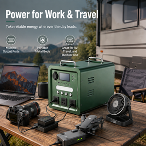 Centrale Électrique Portable 1200W 628Wh LiFePO4, Générateur Solaire, Batterie de Secours d'Urgence Domestique, Onde Sinusoïdale Pure, Universel, Chine - Product Image 5