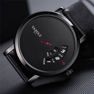 Yazole-Relojes de pulsera de cuarzo para hombre, reloj masculino clásico, con fecha automática, banda de cuero suave, relojes de regalo para amantes del marido y el jefe, 511 - Product Image 4