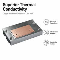 Plaque de refroidissement liquide composite cuivre-aluminium CNC personnalisée pour électronique de puissance laser IGBT OEM