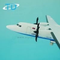 Modèle d'avion Aero Mongolia Fokker 50 1/105 24cm en résine, personnalisable, artisanat artistique, cadeau d'affaires