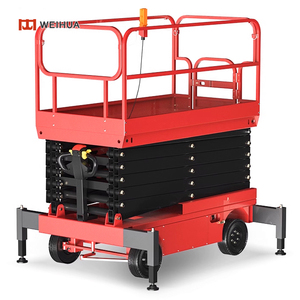 Platform Lift Bergerak Hidrolik Tipe Gunting 2025, Mobile Scaffold Towable Boom Lift 6m 8m 10m, Kapasitas 500kg dengan Outriggers - Product Image 5