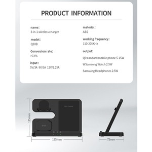 <span class=keywords><strong>Cargador</strong></span> para <span class=keywords><strong>Reloj</strong></span> <span class=keywords><strong>Samsung</strong></span> Más Vendido, Carga Rápida <span class=keywords><strong>de</strong></span> 15 W para <span class=keywords><strong>Samsung</strong></span> <span class=keywords><strong>Galaxy</strong></span>, <span class=keywords><strong>Cargador</strong></span> Inalámbrico 3 en 1, Estación <span class=keywords><strong>de</strong></span> Carga <span class=keywords><strong>de</strong></span> Escritorio, Logotipo Personalizado - Product Image 5