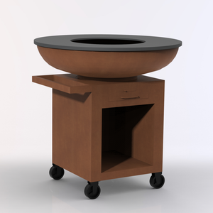 Nouveauté 2026 : Plancha multifonctionnelle 3-en-1 en acier Corten pour foyer extérieur, jardin et cour, idéale pour l'extérieur - Product Image 2