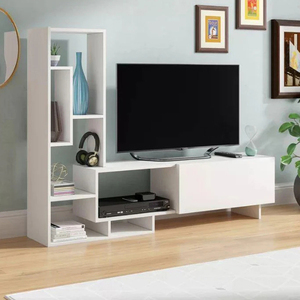 Modern Floating Wall <strong>TV</strong> Cabinet White Furniture Wooden <strong>TV</strong> Stand Wall <strong>Units</strong> <strong>Designs</strong> - Product Image 2