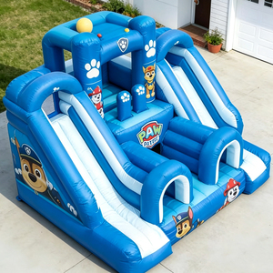 Castello Gonfiabile Winnie the <span class=keywords><strong>Pooh</strong></span> per Bambini, Piccolo Castello Rimbalzante per Famiglie con Scivolo - Taigebao - Attrezzatura per Divertimento - Product Image 4