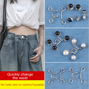 Kim loại nút Extender Nail-FREE Vòng hình dạng denim điều chỉnh Hidden jean nút Extender cho vá - Product Image 2